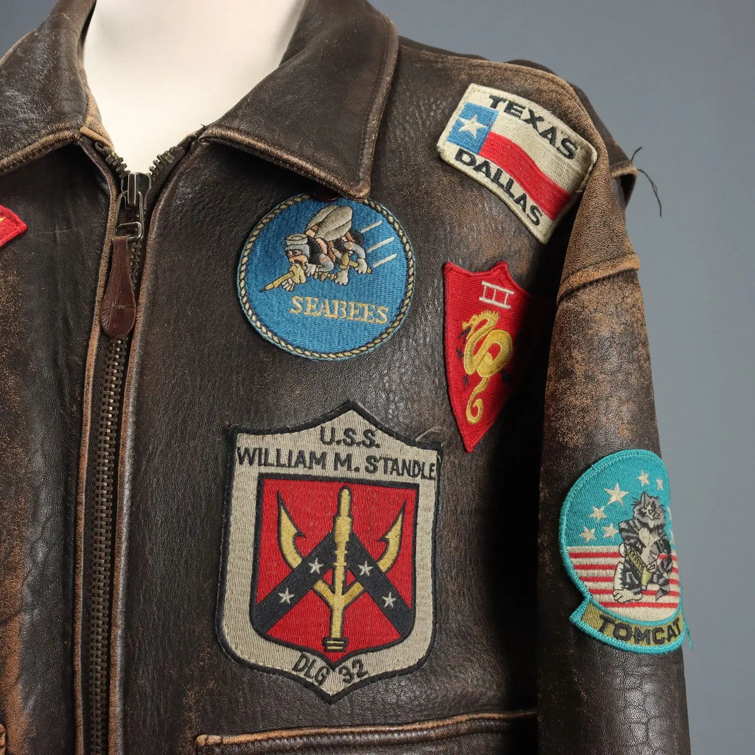 Avirex Men's Vintage Leather Jacket UK Size 40 USA 1980s-1990s - UK Size 40 | Clothing & House Linens | Vintage