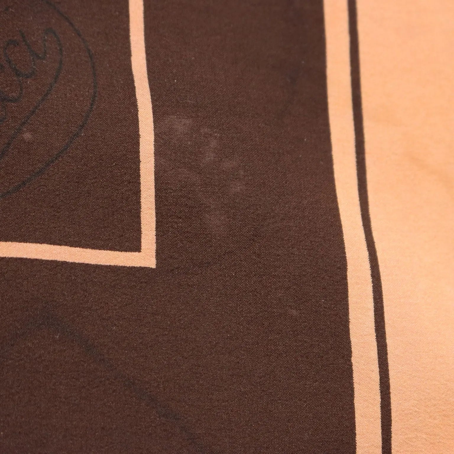 Vintage Gucci Scarf Silk with Brown Colibri Italy 1960s