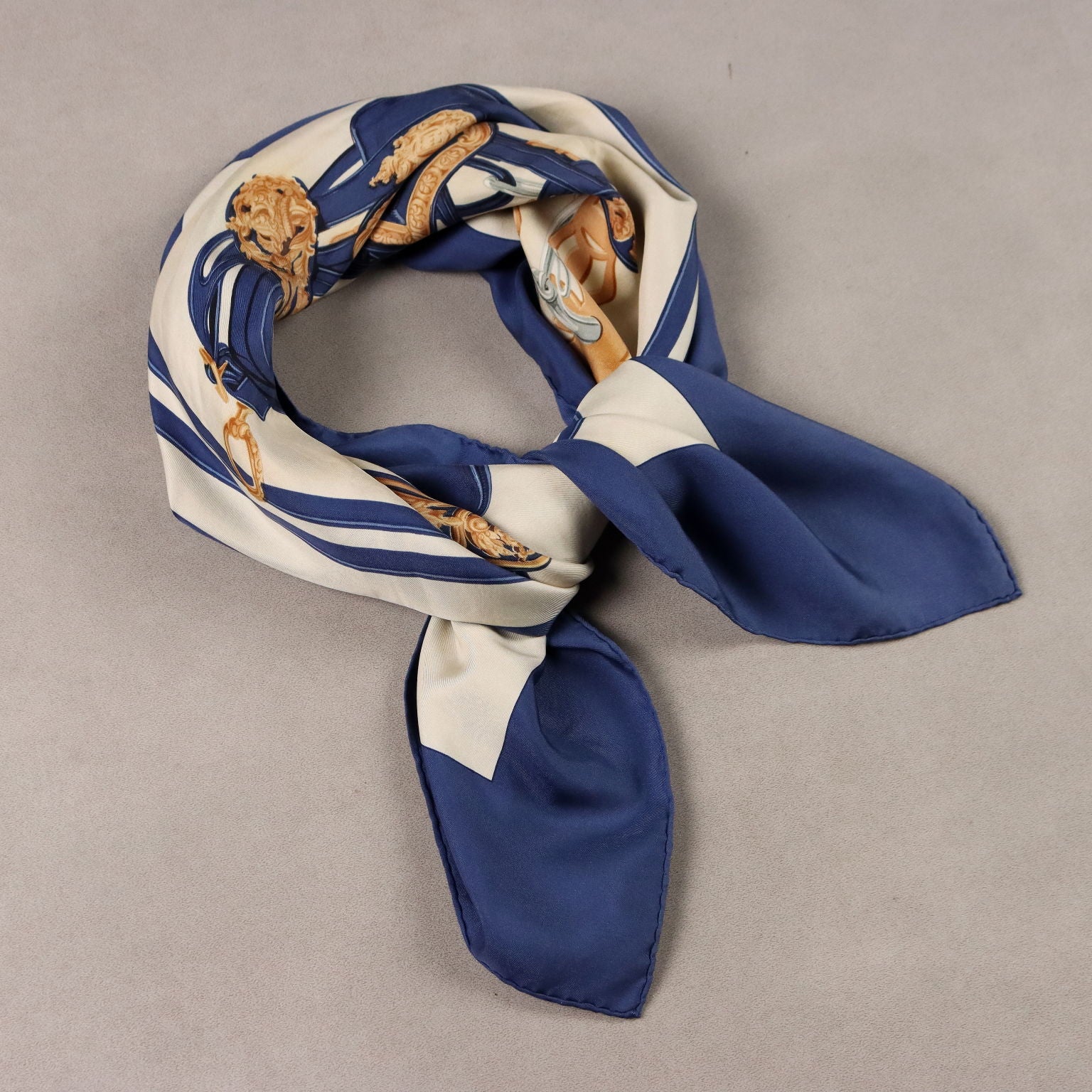 Vintage Hermès Scarf Silk Brides de Gala Hugo Grygkar 1970s