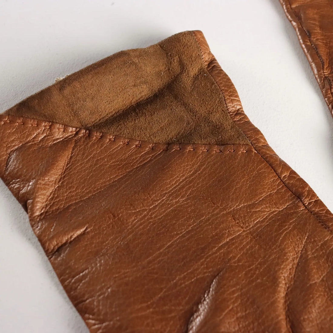 Yves Saint Laurent Vintage Gloves Leather Silk Suede France 1980s