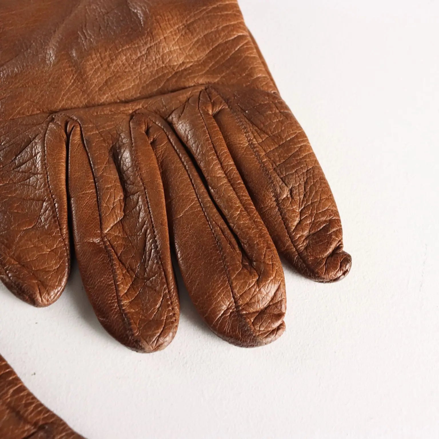 Yves Saint Laurent Vintage Gloves Leather Silk Suede France 1980s