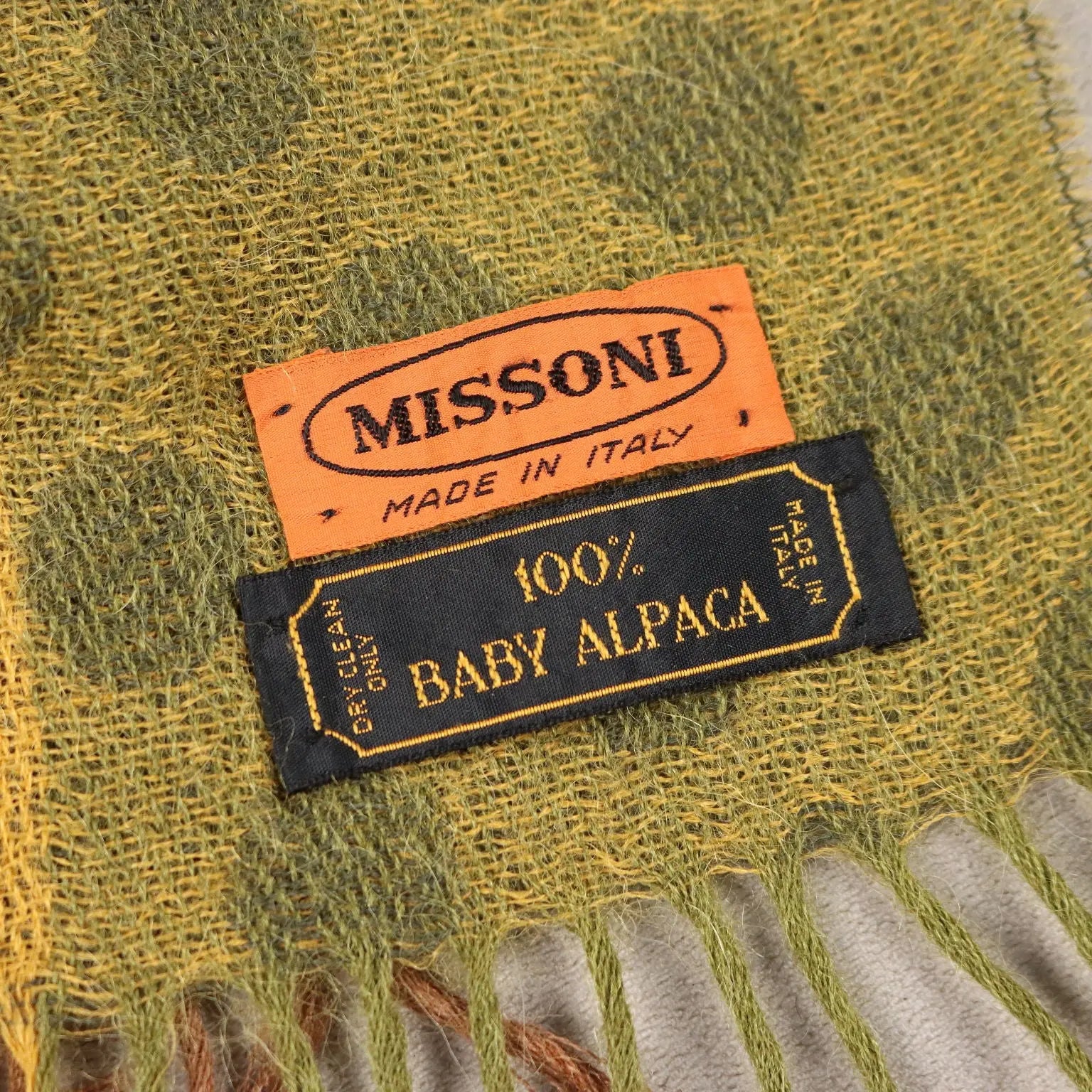 Missoni Vintage Scarf Alpaca Wool Multi-Coloured 1990s | Clothing & House Linens | Vintage