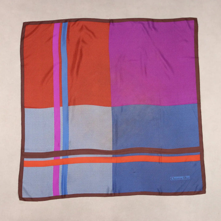 Vintage Dior Scarf Multi-Coloured Silk Paris France 1970s | Clothing & House Linens | Vintage
