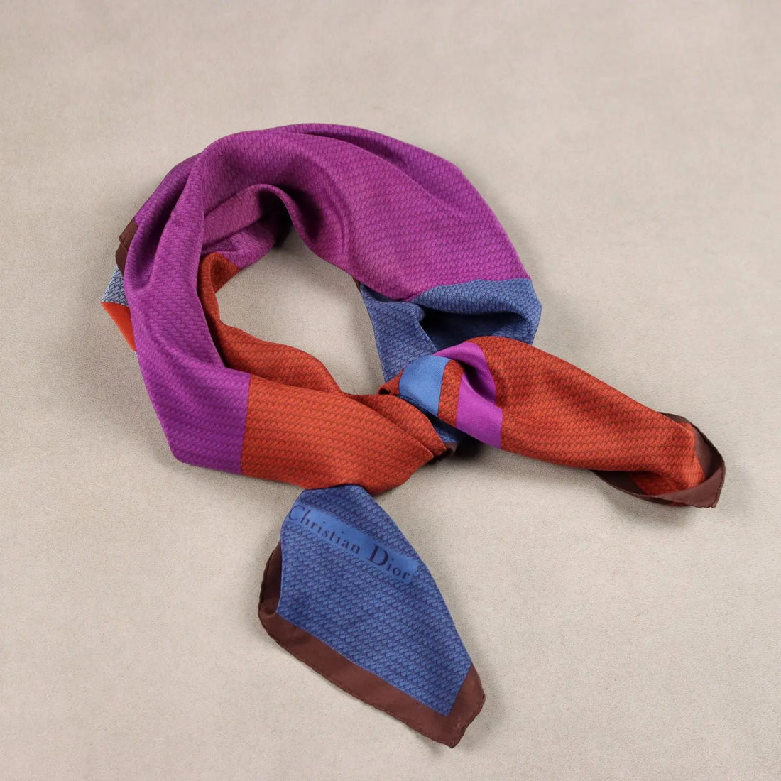 Vintage Dior Scarf Multi-Coloured Silk Paris France 1970s | Clothing & House Linens | Vintage