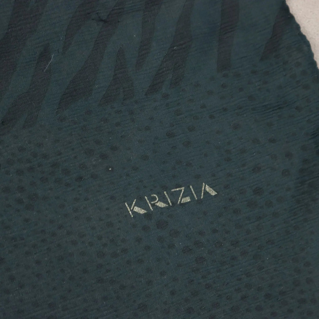 Vintage Krizia Scarf Black Silk Tigers Italy 1980s | Clothing & House Linens | Vintage