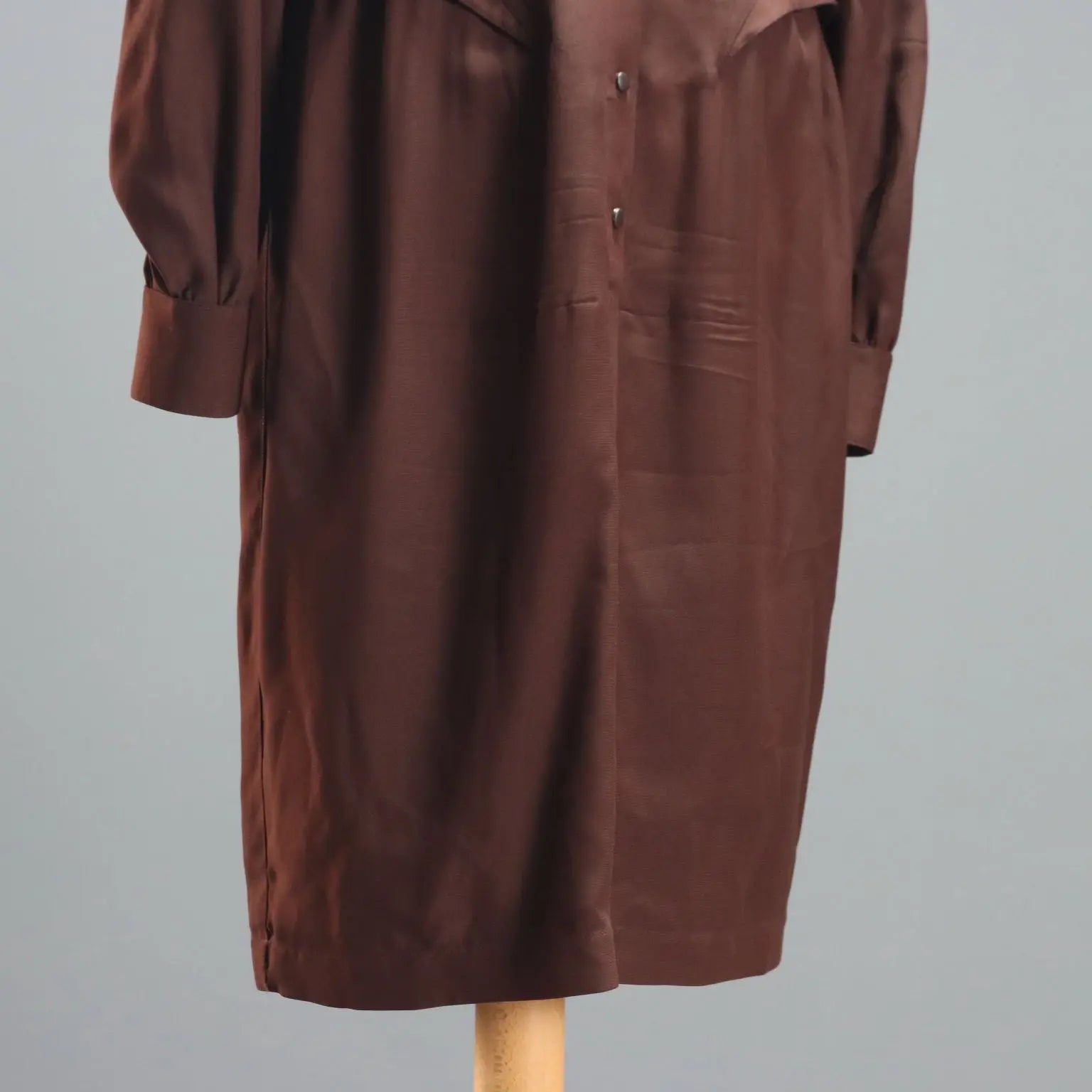 Thierry Mugler Brown Vintage Dress UK Size 10/12 France 1980s - UK Size 10/12 | Clothing & House Linens | Vintage