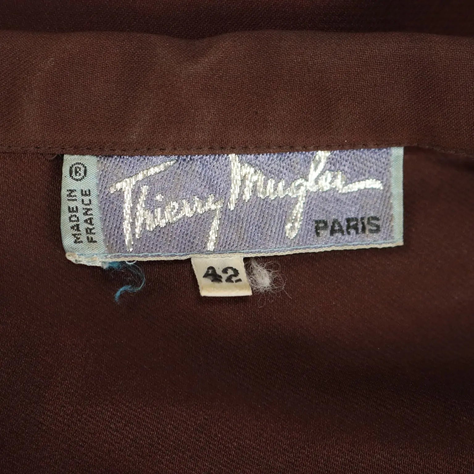 Thierry Mugler Brown Vintage Dress UK Size 10/12 France 1980s - UK Size 10/12 | Clothing & House Linens | Vintage
