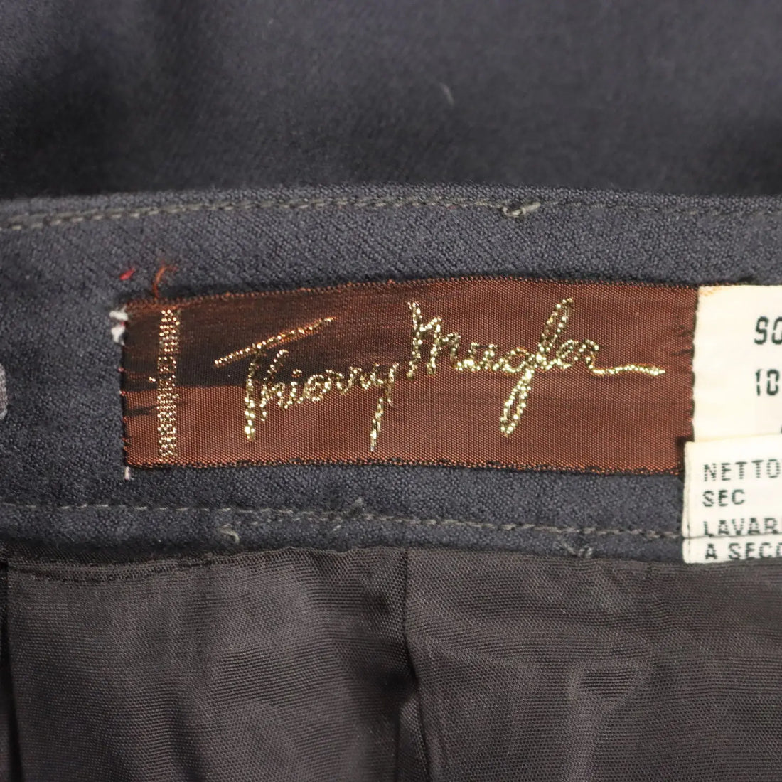 Thierry Mugler Vintage Skirt Wool UK Size 12 France 1980s - UK Size 12 | Clothing & House Linens | Vintage