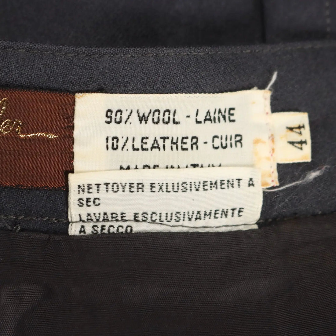 Thierry Mugler Vintage Skirt Wool UK Size 12 France 1980s - UK Size 12 | Clothing & House Linens | Vintage