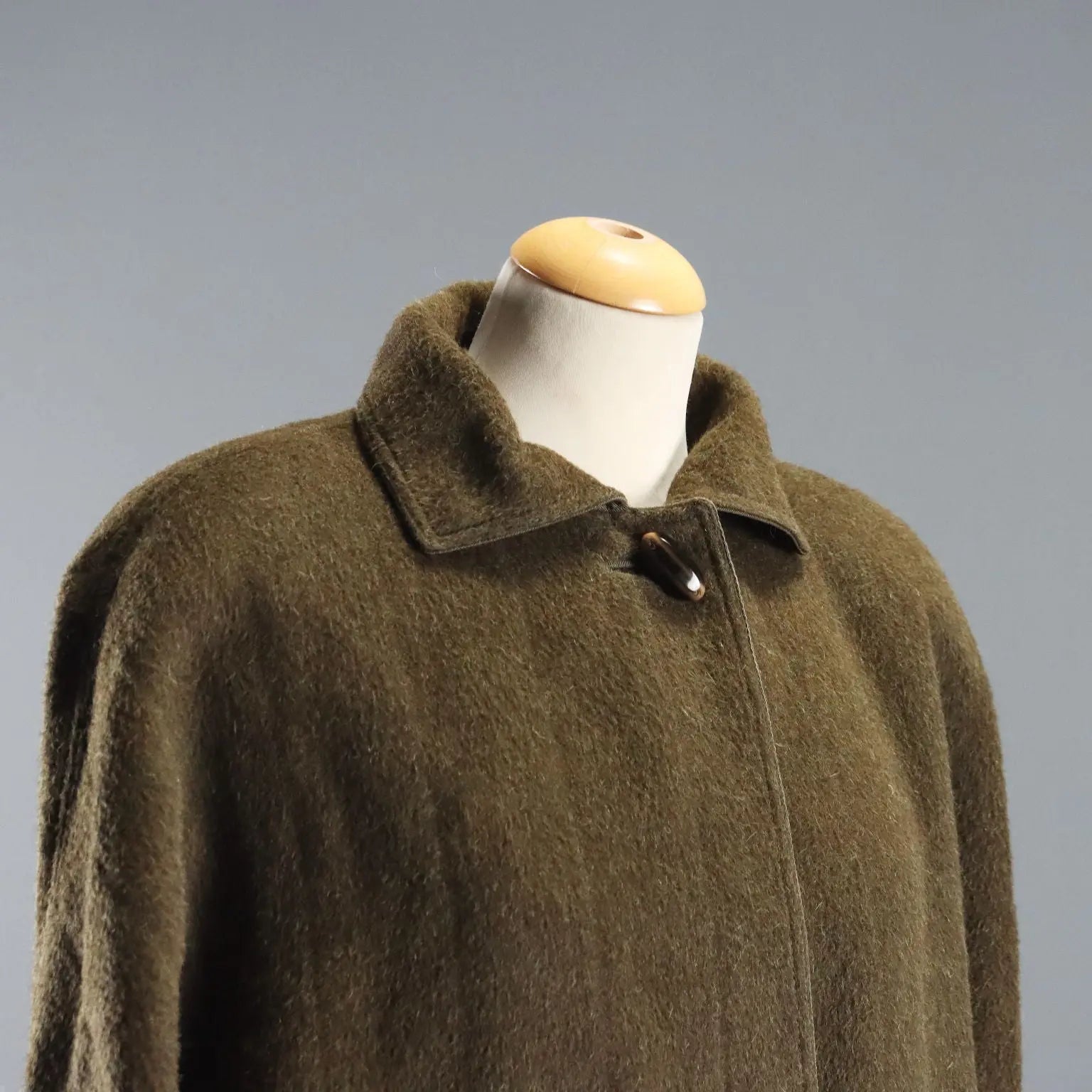 Vintage Versace Coat Dark Green Wool UK Size 12 Italy 1980s - UK Size 12 | Clothing & House Linens | Vintage