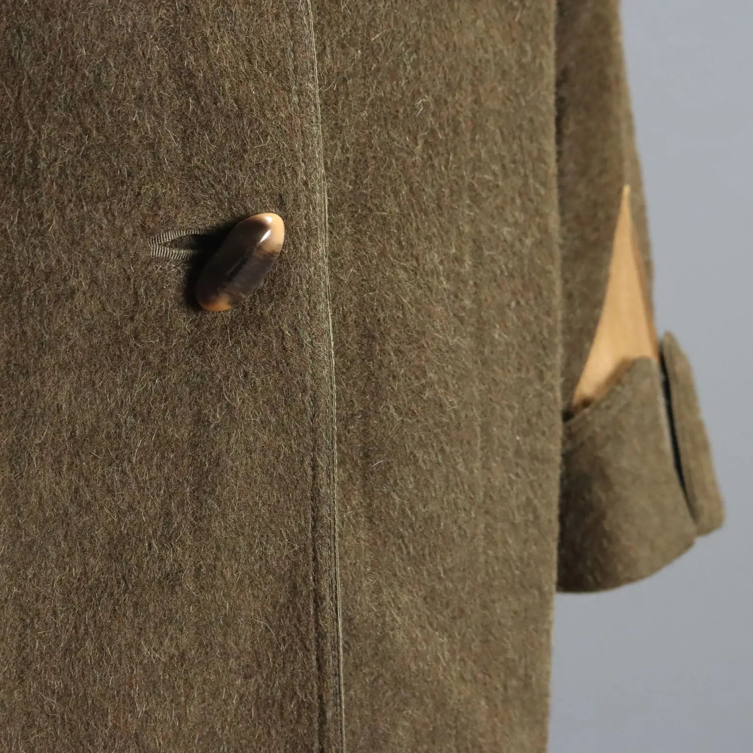 Vintage Versace Coat Dark Green Wool UK Size 12 Italy 1980s - UK Size 12 | Clothing & House Linens | Vintage