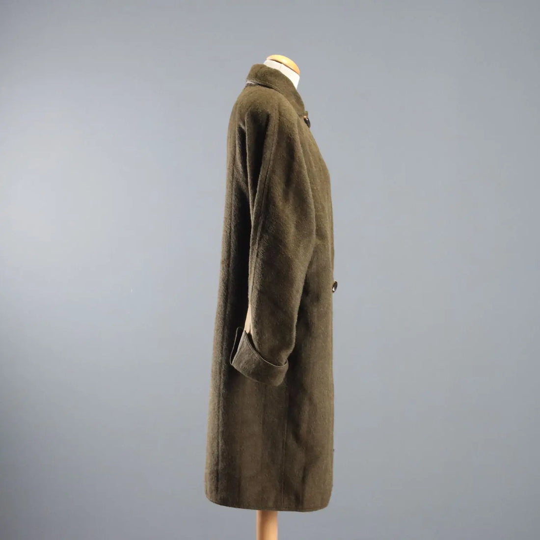 Vintage Versace Coat Dark Green Wool UK Size 12 Italy 1980s - UK Size 12 | Clothing & House Linens | Vintage