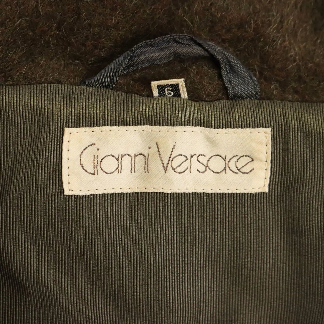 Vintage Versace Coat Dark Green Wool UK Size 12 Italy 1980s - UK Size 12 | Clothing & House Linens | Vintage