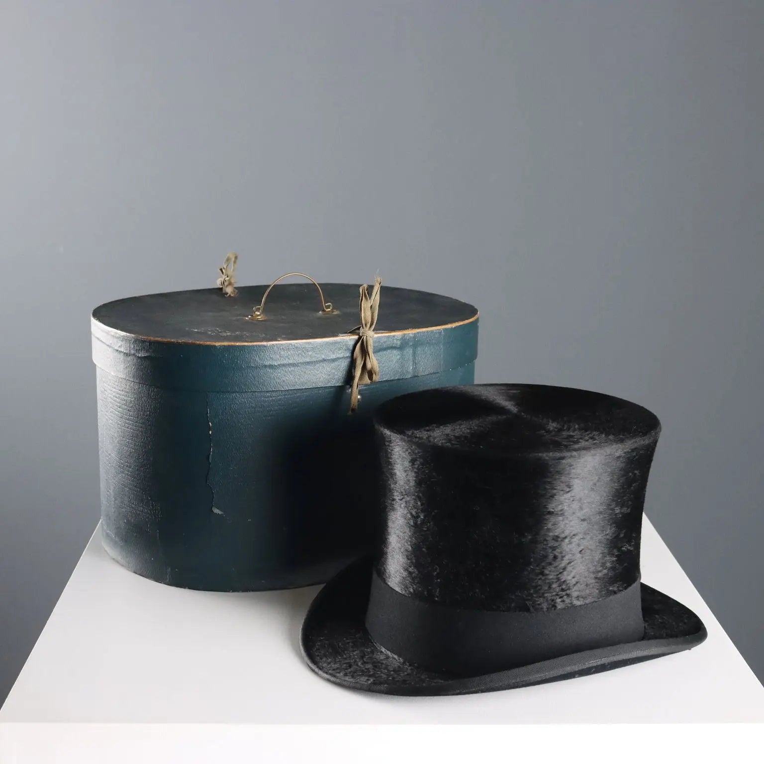 Vintage Top Hat Serafino Casiraghi UK Size 6 7/8 XIX Century 