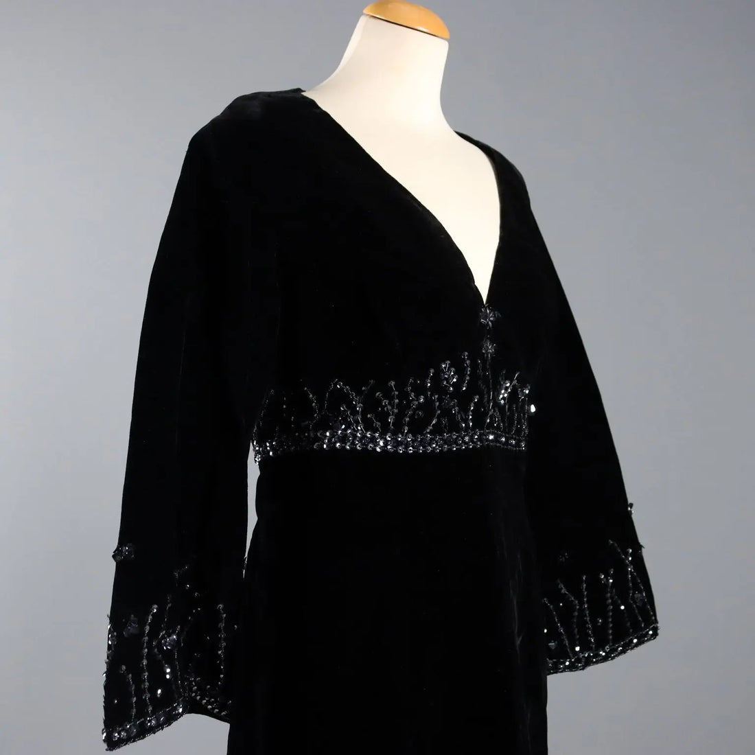 Vintage Evening Dress Velvet UK Size 12/14 Italy 1960s-1970s - UK Size 12/14 | Clothing & House Linens | Vintage