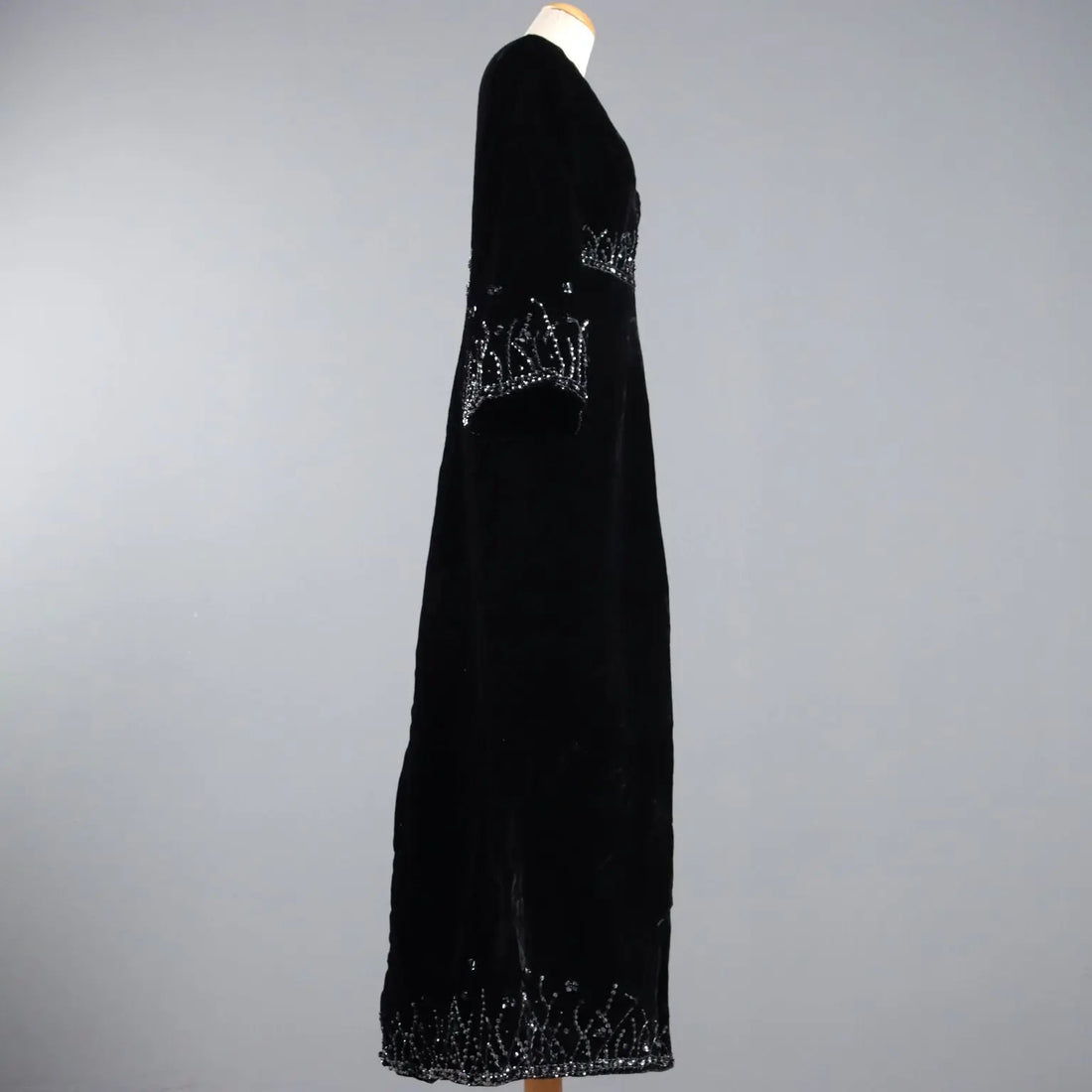 Vintage Evening Dress Velvet UK Size 12/14 Italy 1960s-1970s - UK Size 12/14 | Clothing & House Linens | Vintage