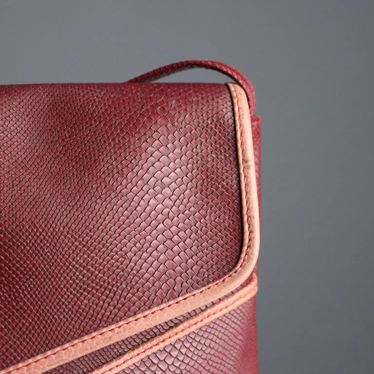 Biki Vintage Bordeaux Bag Plastic Leather Italy 1980s | Clothing & House Linens | Vintage