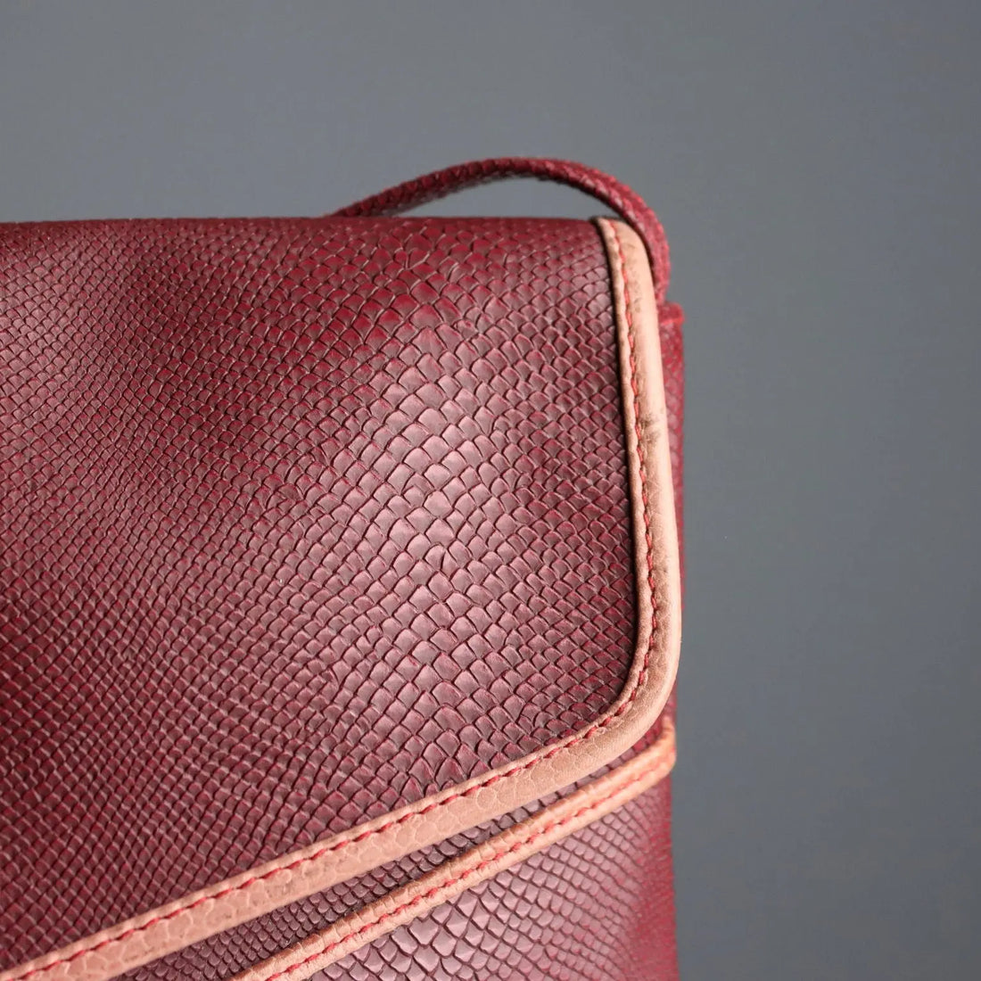 Biki Vintage Bordeaux Bag Plastic Leather Italy 1980s | Clothing & House Linens | Vintage
