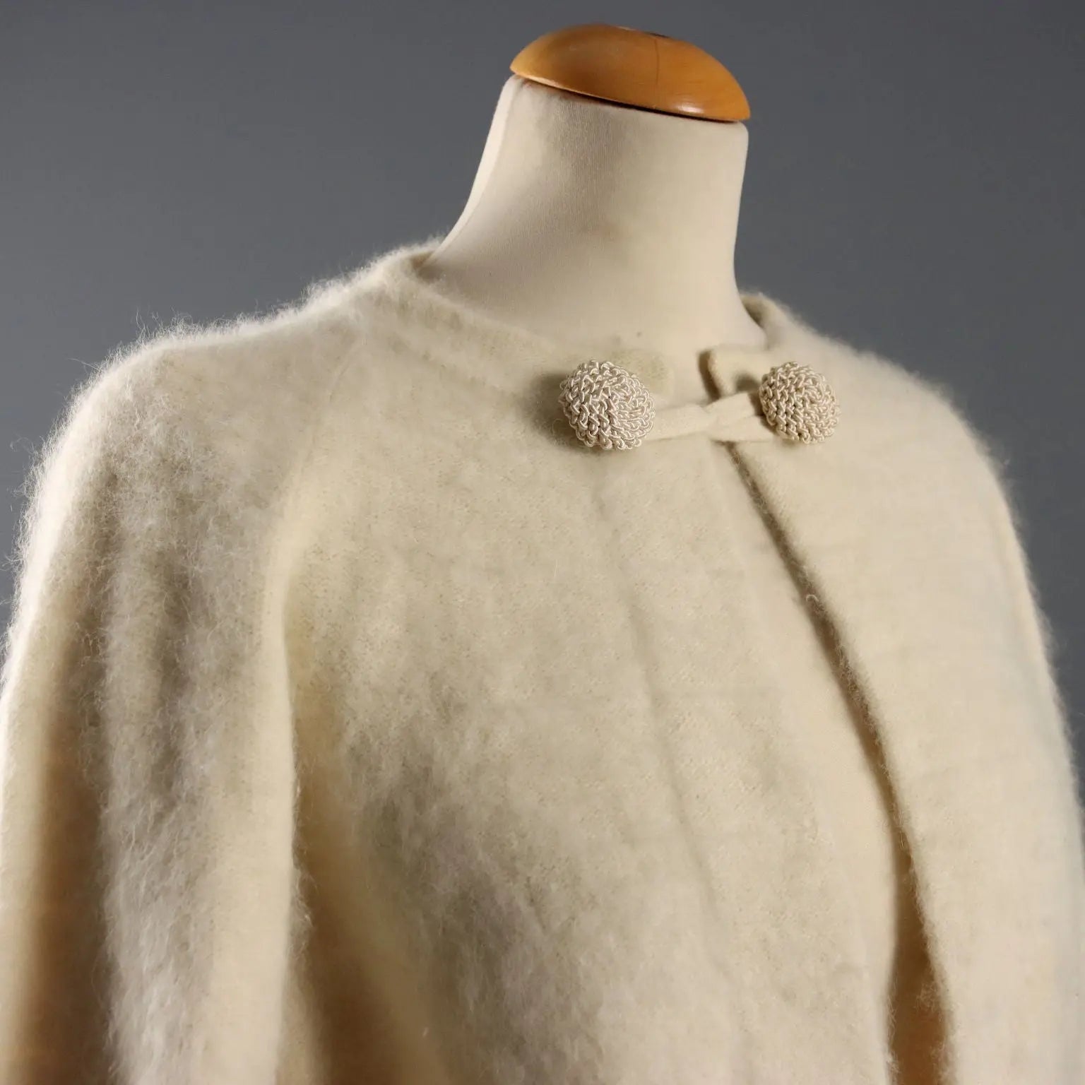 Luisa Spagnoli Bolero Creamy Angora Vintage UK Size 10 1990s - UK Size 10 | Clothing & House Linens | Vintage