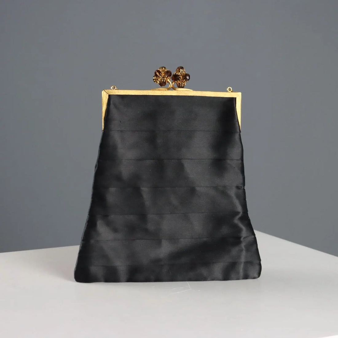 Vintage Evening Bag Black Satin Italy 1920s-1930s | Clothing & House Linens | Vintage