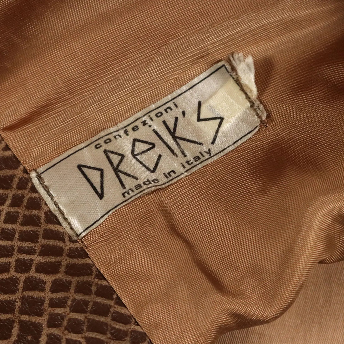 Vintage Skirt Brown Leather UK Size 14 Italy 1980s - UK Size 14 | Clothing & House Linens | Vintage