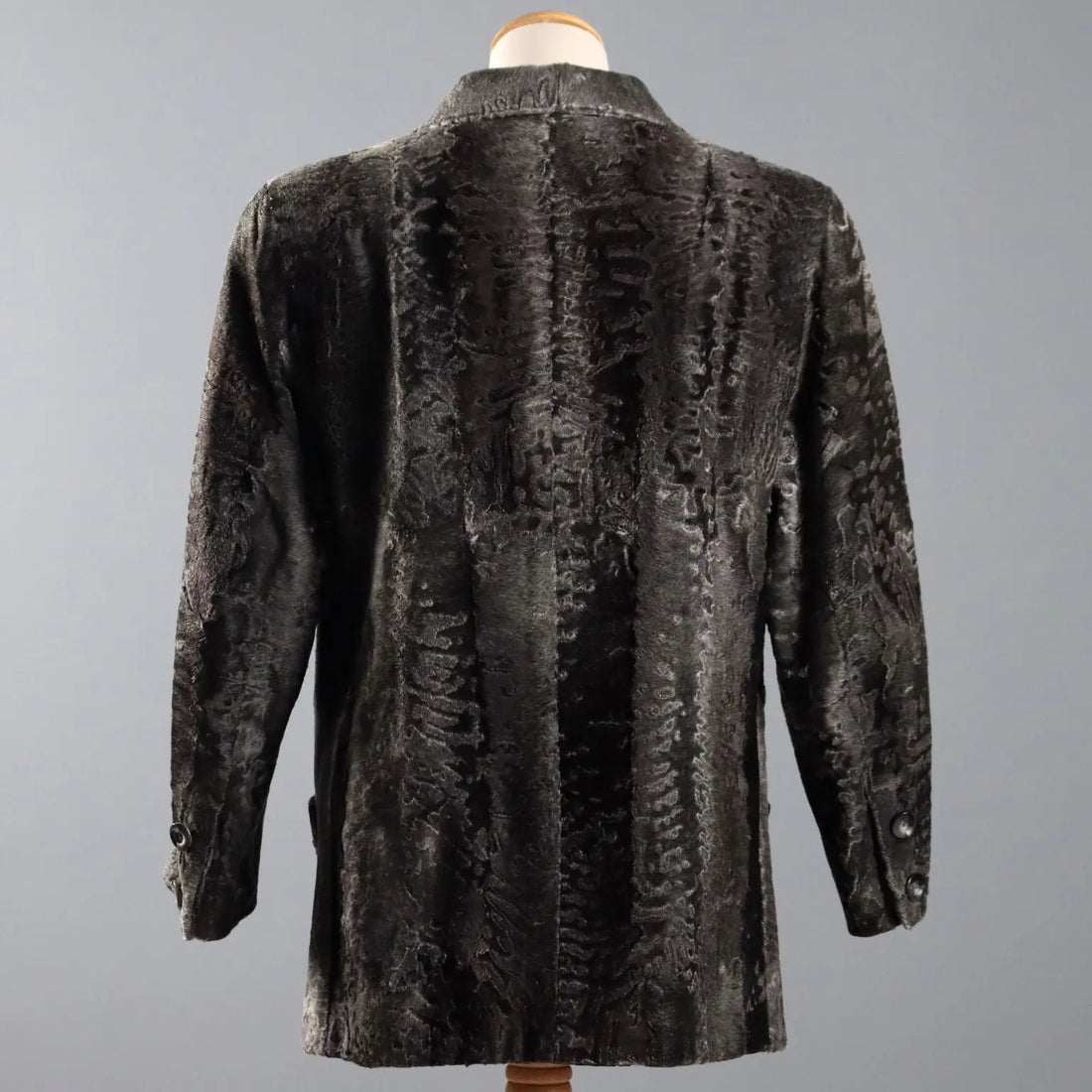 Vintage Grey Astrakhan Jacket Serra Mengoli UK Size 14 80s-90s - UK Size 14 | Clothing & House Linens | Vintage