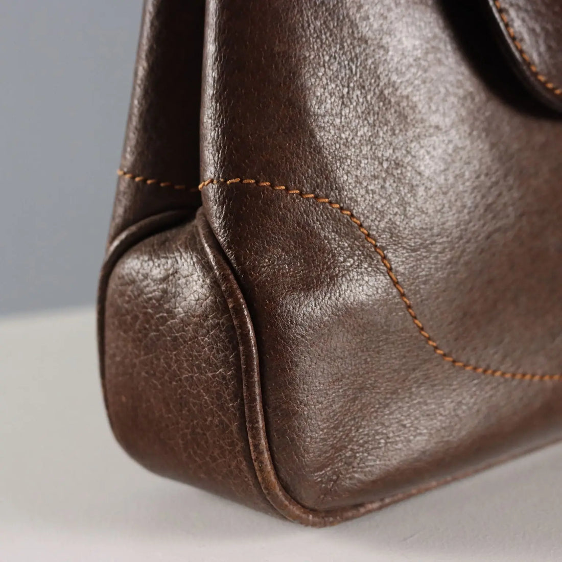 Gucci Vintage Bamboo Bag Brown Leather Italy 1950s-60s