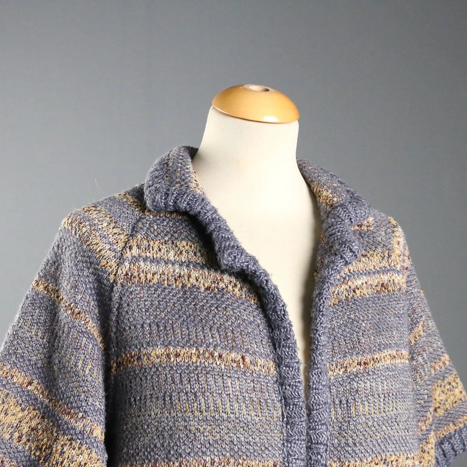 Missoni Blue Half-Sleeve Cardigan 1980s/1990s