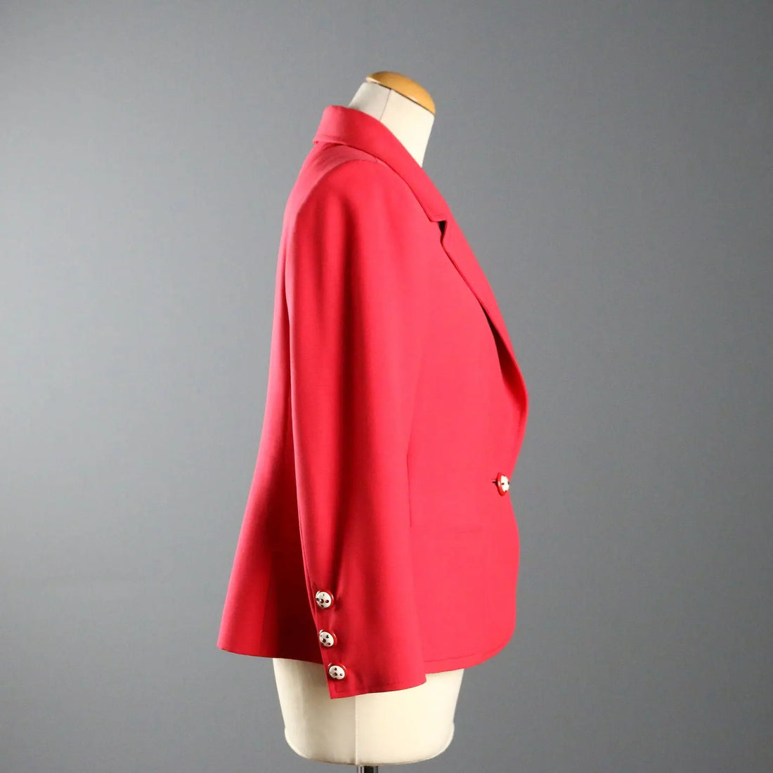Vintage Valentino Jacket Wool Silk UK Size 12/14 Italy 1990s