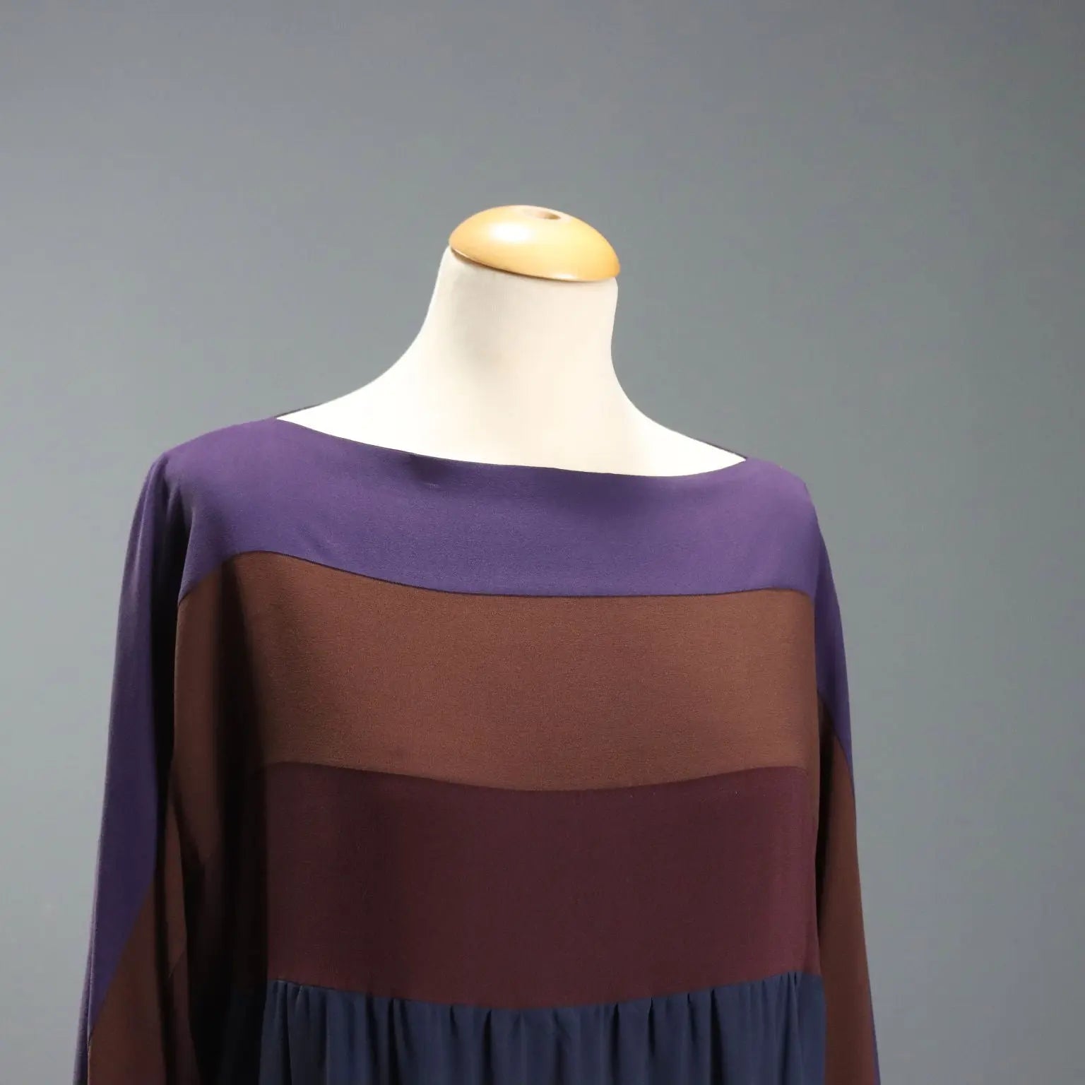 Mila Schön Vintage Dress Silk UK Size 12/14 1970s-1980s