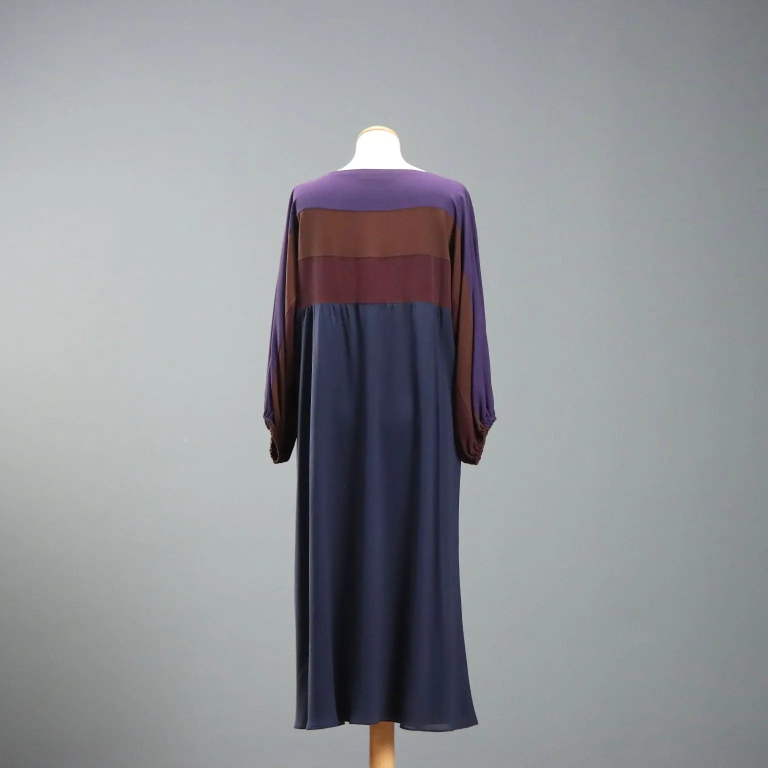 Mila Schön Vintage Dress Silk UK Size 12/14 1970s-1980s