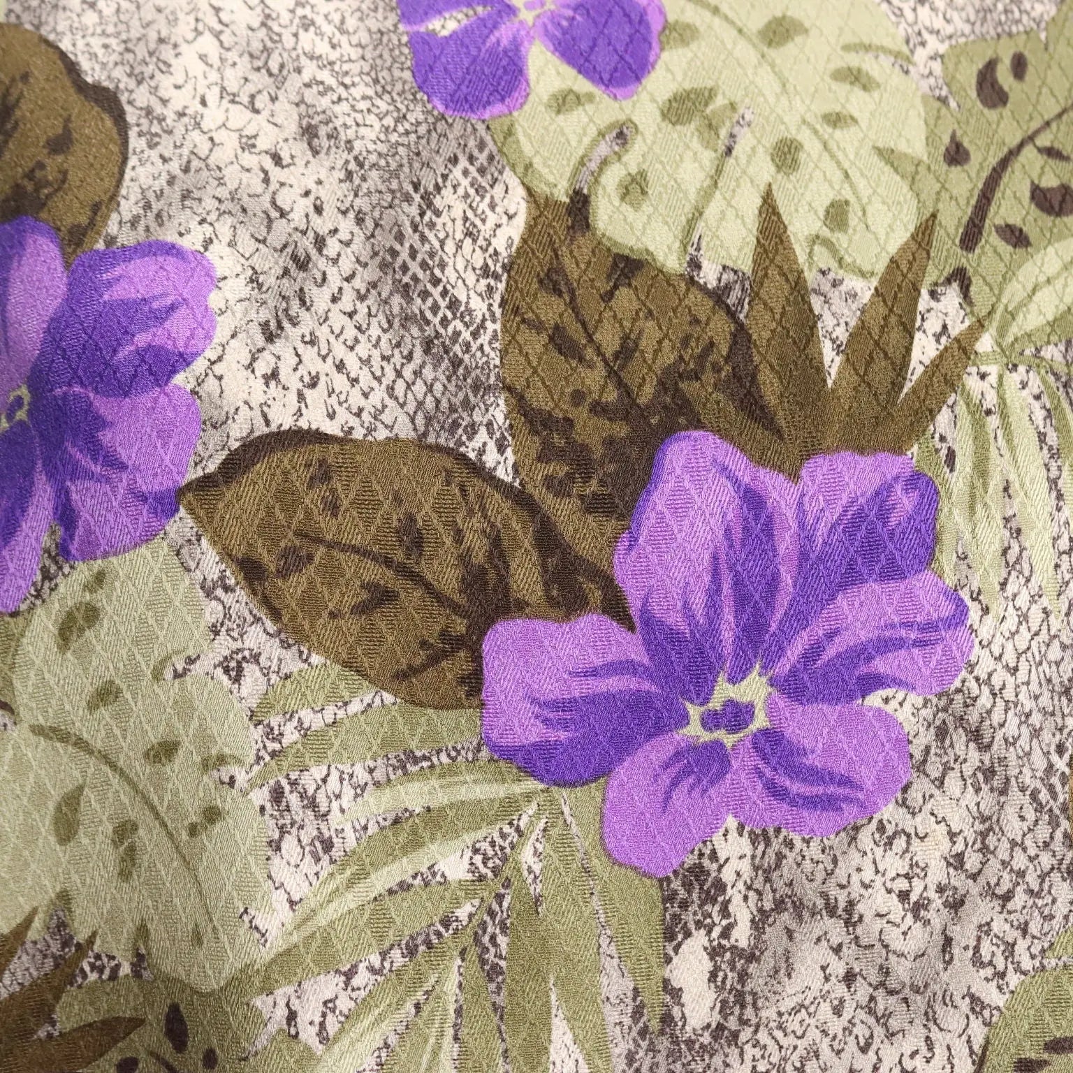 Mila Schön Shirt Animalier Print Silk UK Size 14 Italy 1980s-1990s