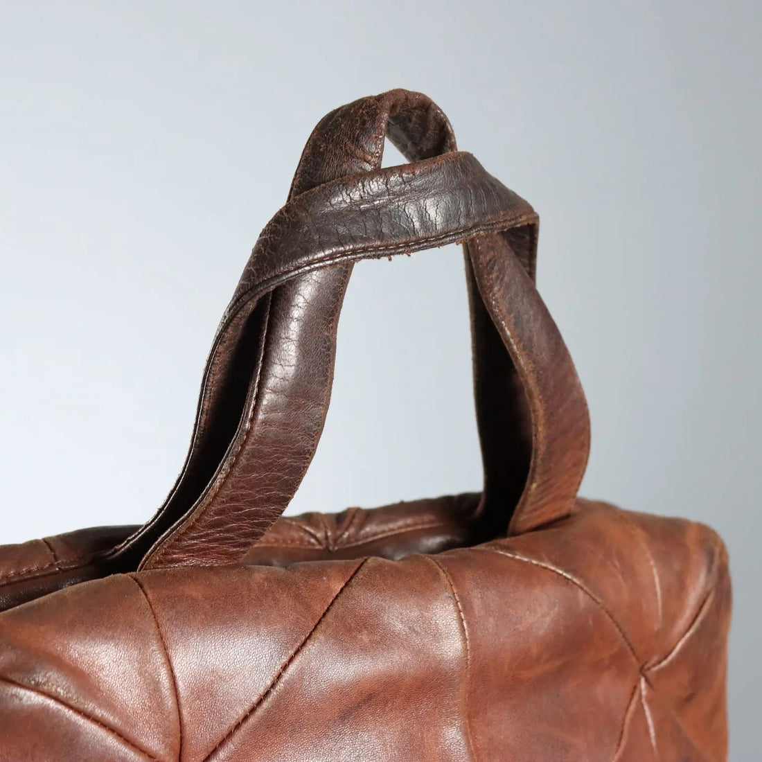 Vintage Prada Bag Brown Leather Italy 1980s-1990s