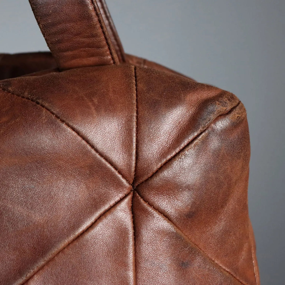 Vintage Prada Bag Brown Leather Italy 1980s-1990s