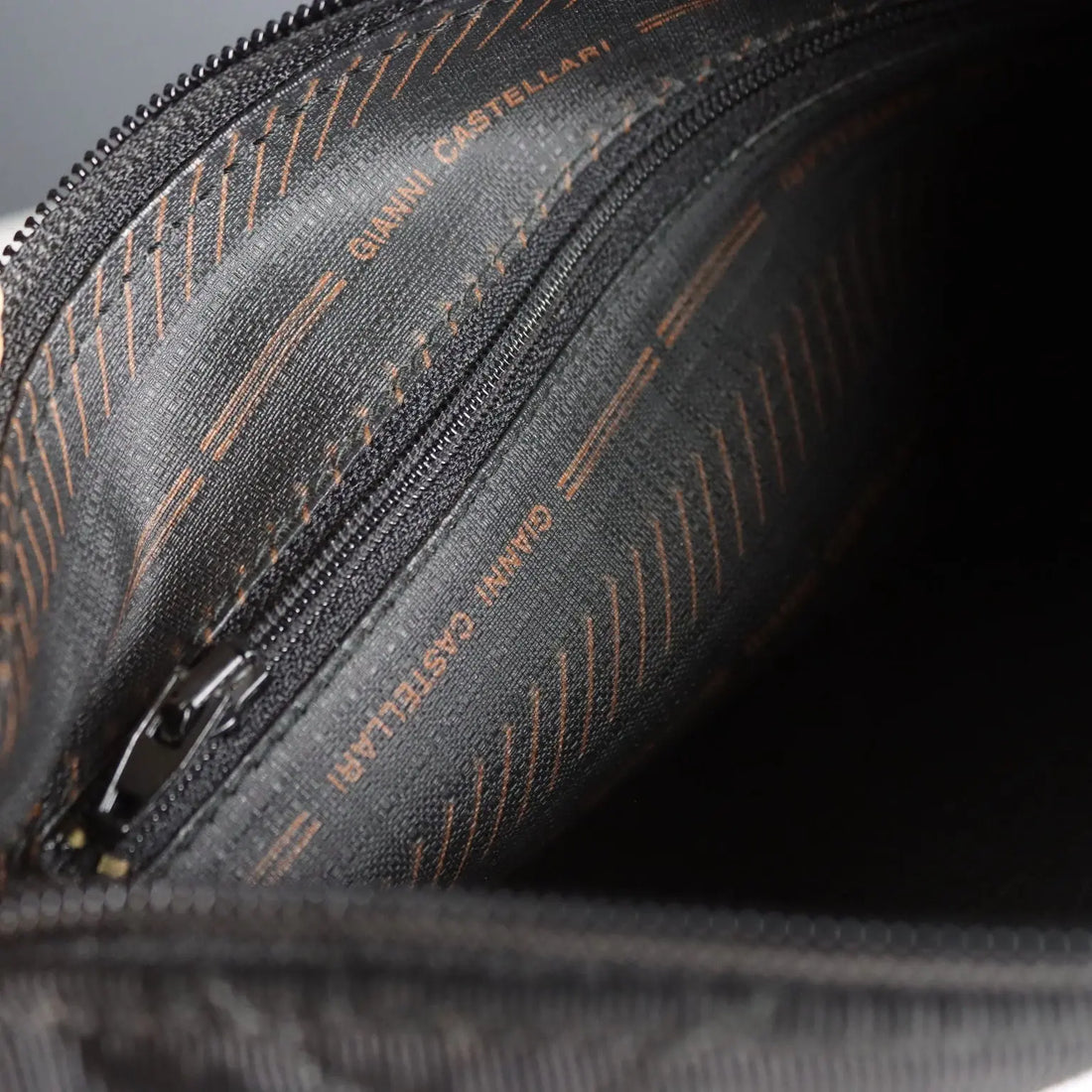 Gianni Castellari Black Nylon Vintage Shoulder Bag Italy 1980s-1990s