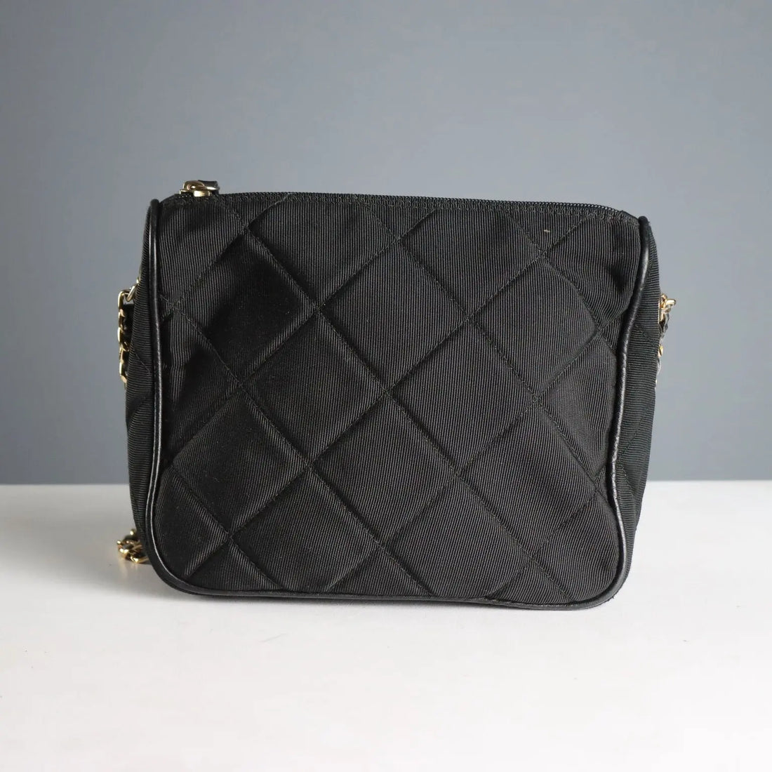 Gianni Castellari Black Nylon Vintage Shoulder Bag Italy 1980s-1990s