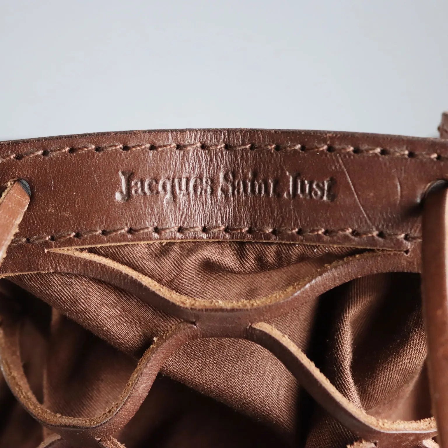 Jacques Saint Just Vintage Bag Leather 1980s