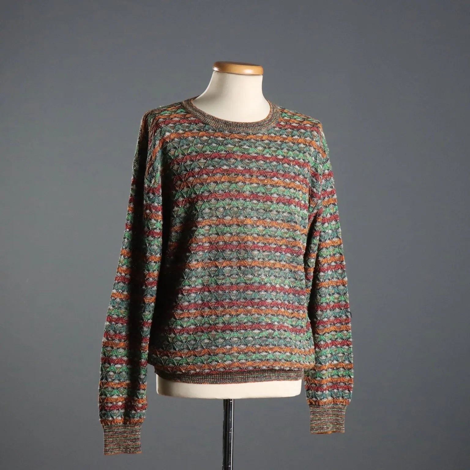Vintage Missoni Sweater Cotton Viscosa UK Size 38 Italy 1990s
