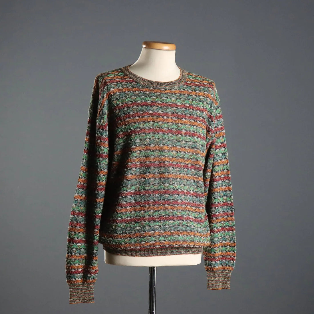 Vintage Missoni Sweater Cotton Viscosa UK Size 38 Italy 1990s