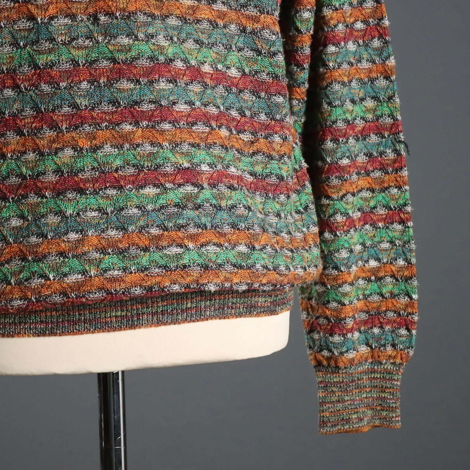Vintage Missoni Sweater Cotton Viscosa UK Size 38 Italy 1990s