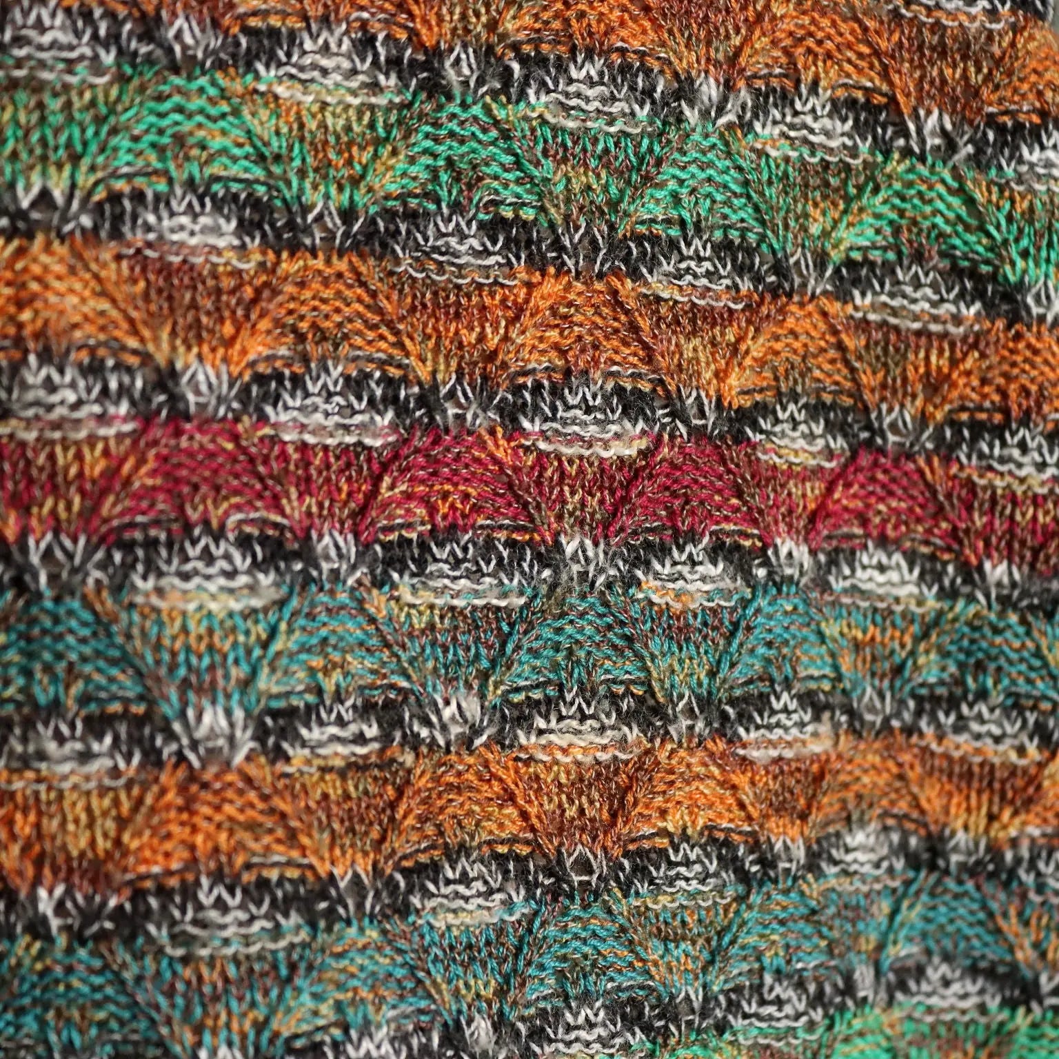 Vintage Missoni Sweater Cotton Viscosa UK Size 38 Italy 1990s