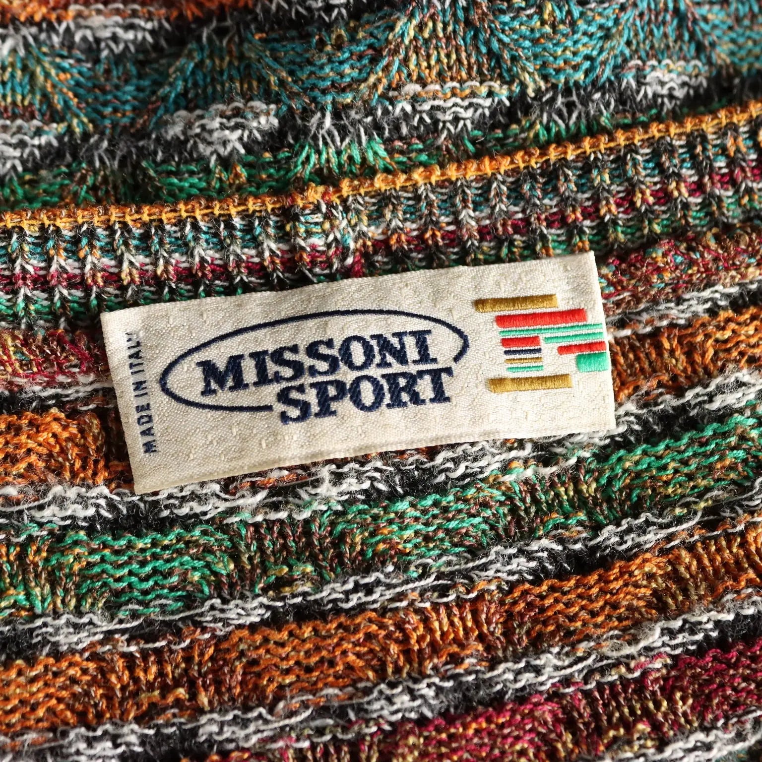 Vintage Missoni Sweater Cotton Viscosa UK Size 38 Italy 1990s