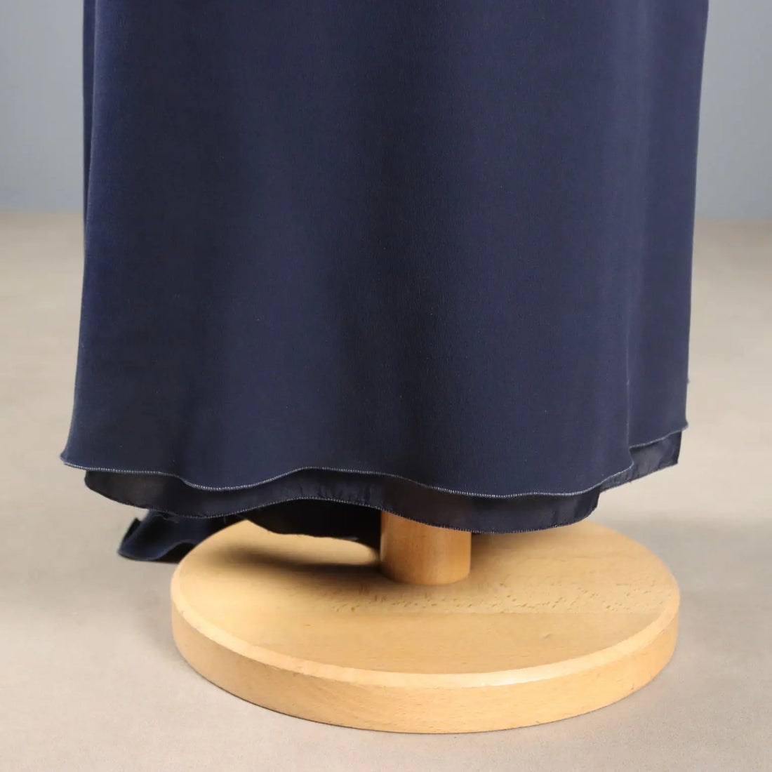 Giorgio Armani 1990s Midnight Blue Silk Skirt UK Size 12 1990s