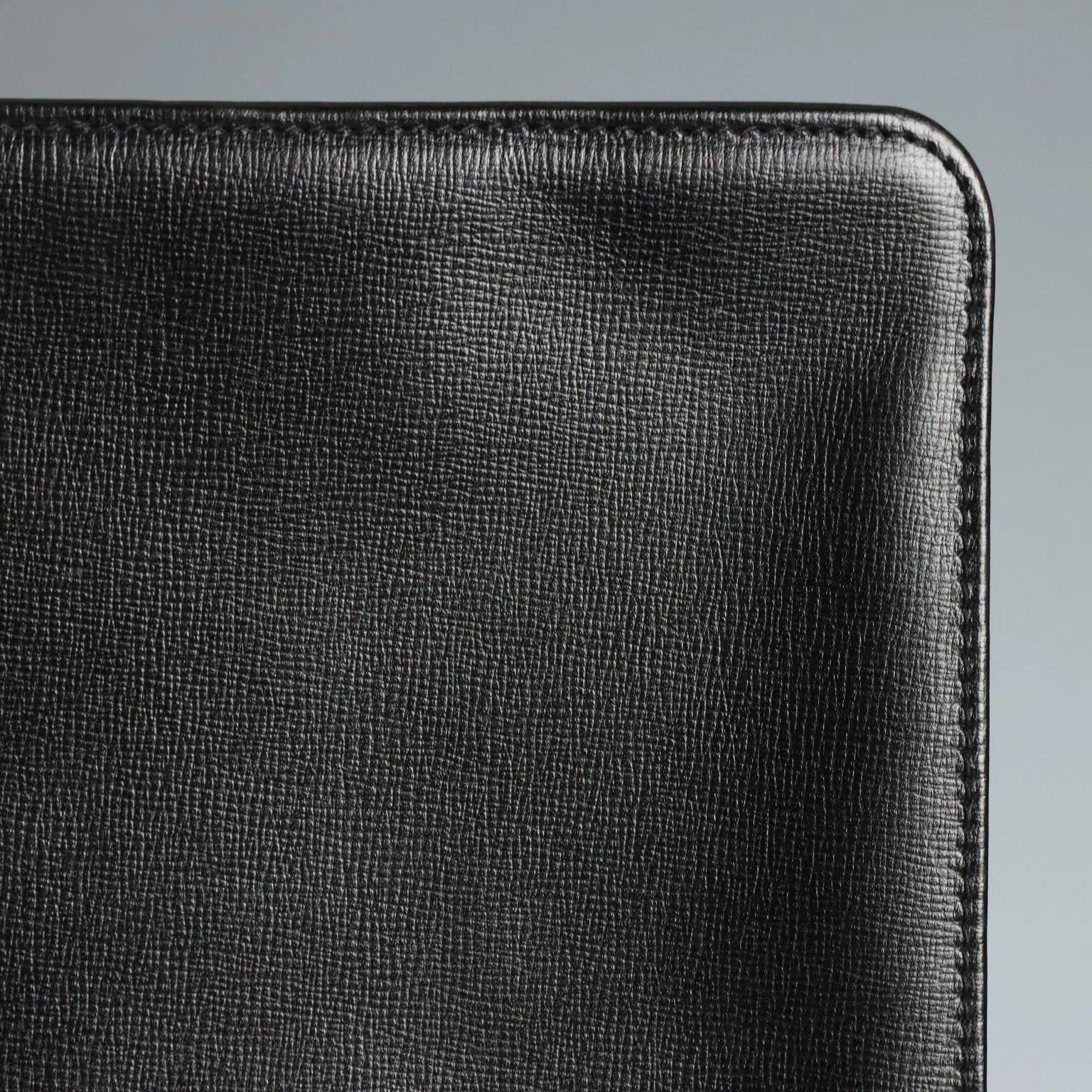 Valextra Vintage Black Leather Document Holder 1990s