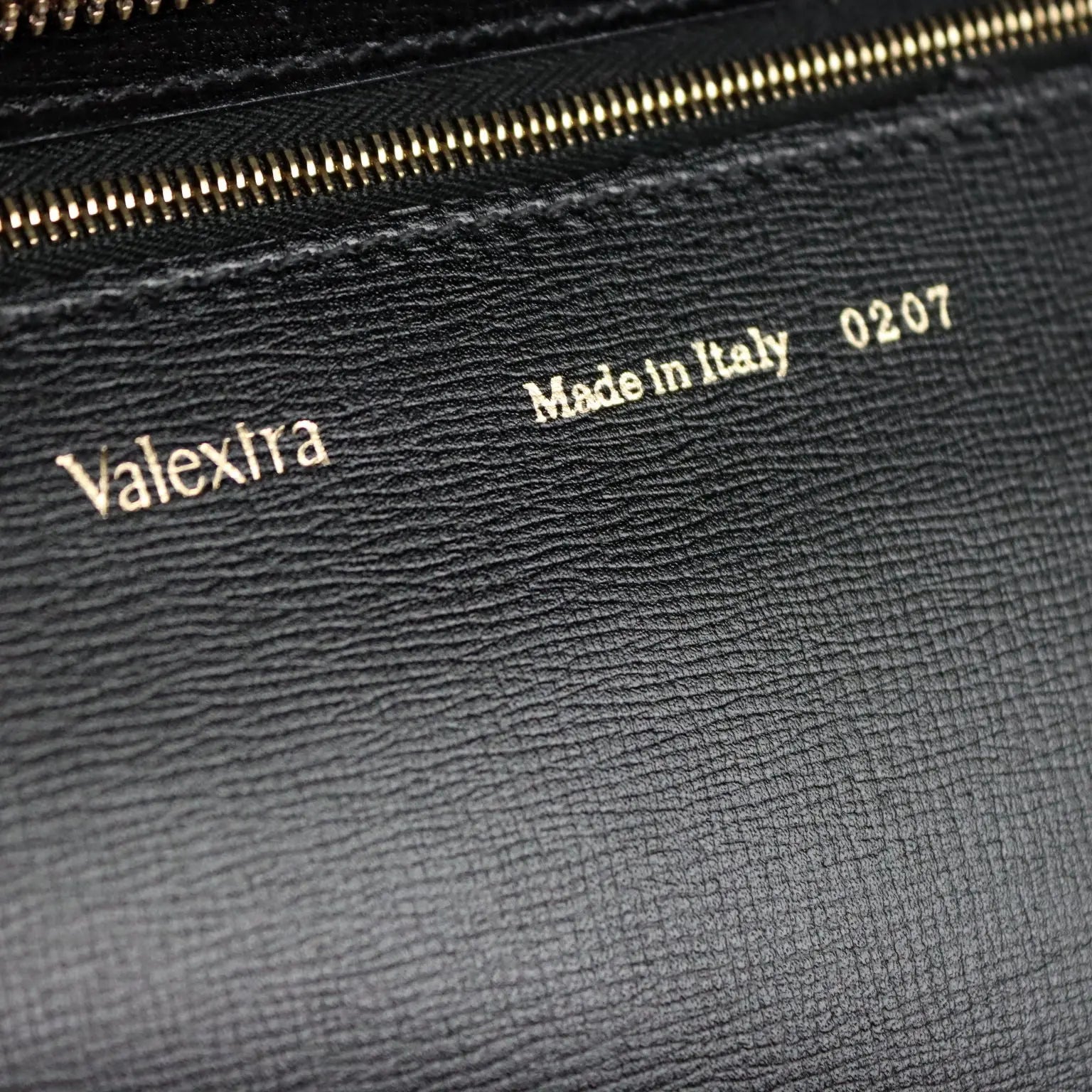 Valextra Vintage Black Leather Document Holder 1990s