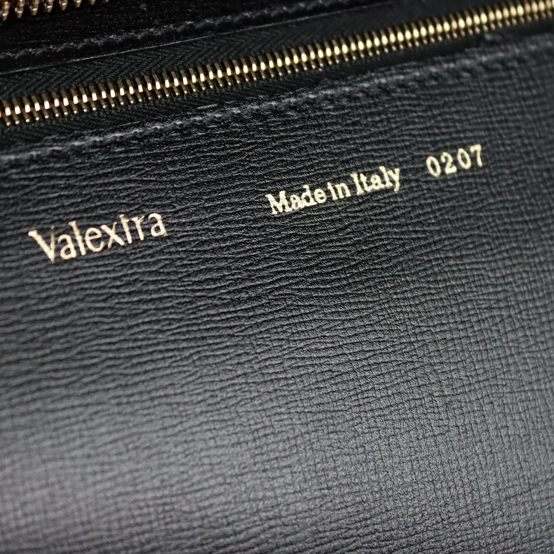 Valextra Vintage Black Leather Document Holder 1990s