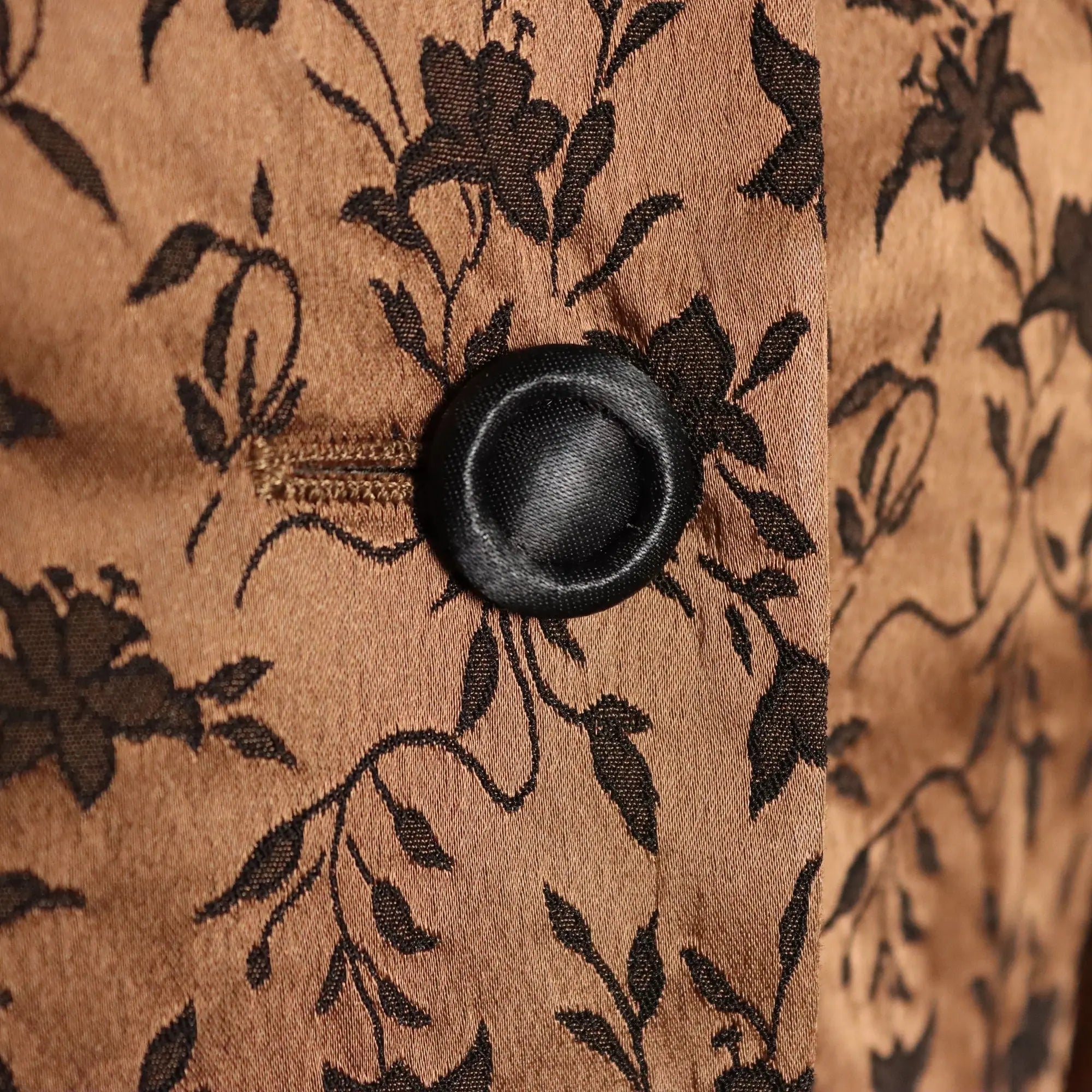 Alberta Ferretti Blazer Vintage Brown Fabric UK Size 10 1990s
