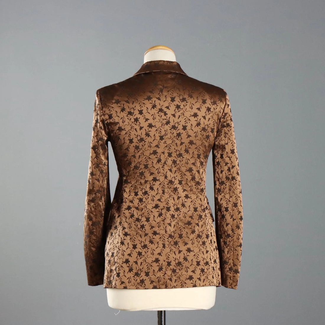 Alberta Ferretti Blazer Vintage Brown Fabric UK Size 10 1990s