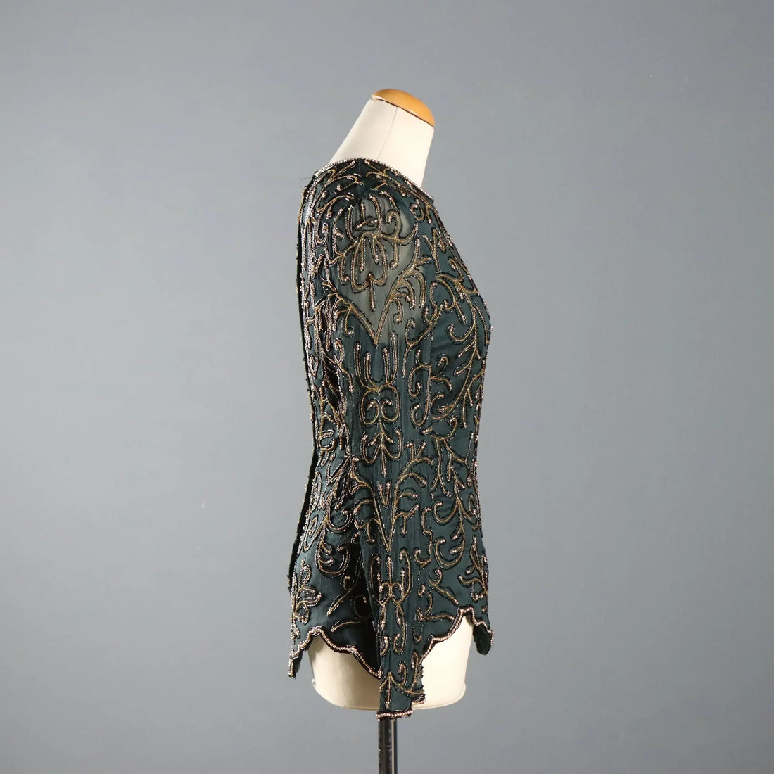 Gina Bacconi Blouse Silk Voile UK Size 12 Italy 1990s