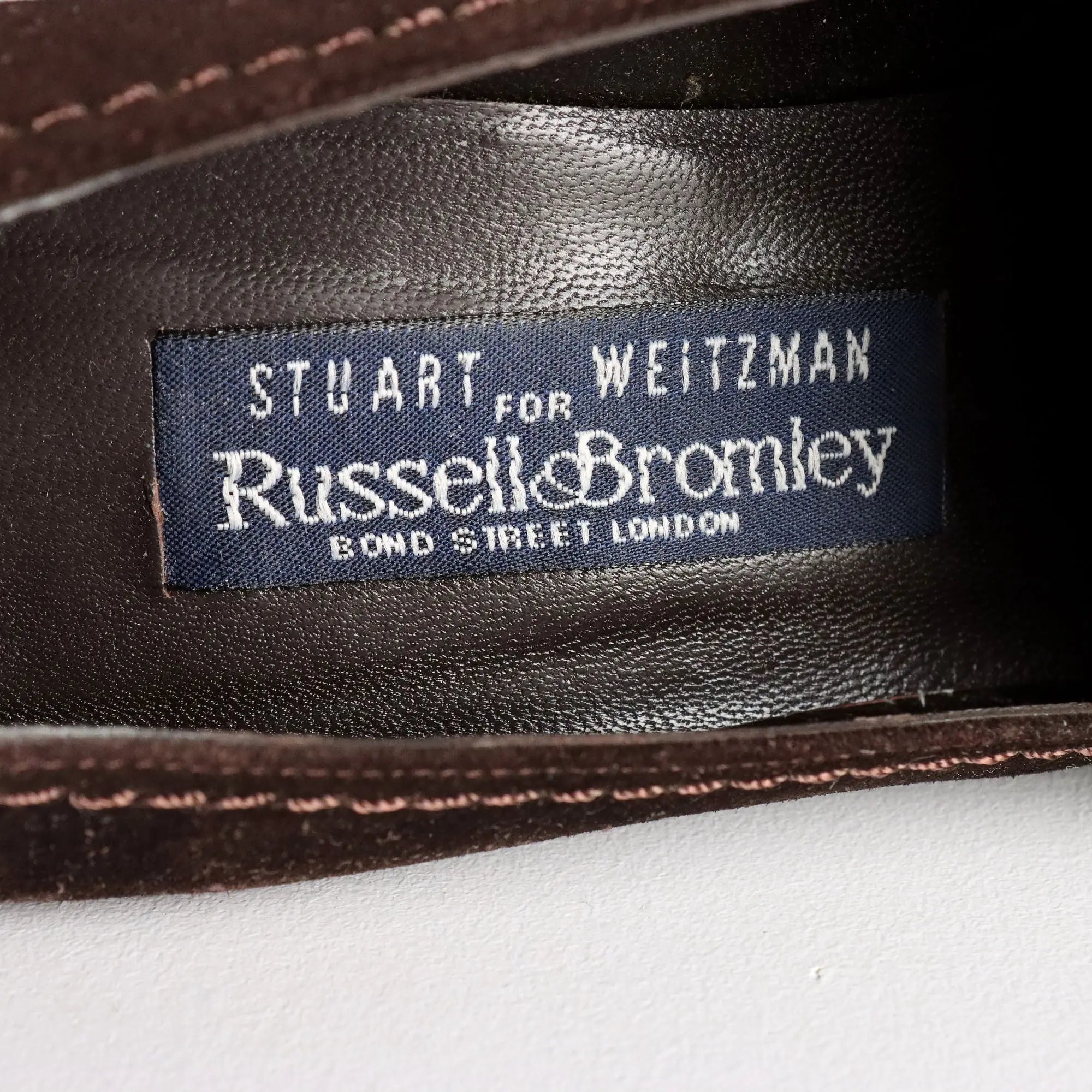 Stuart Weitzman Mocassins Vintage Suede Leather UK Size 3,5 1990s